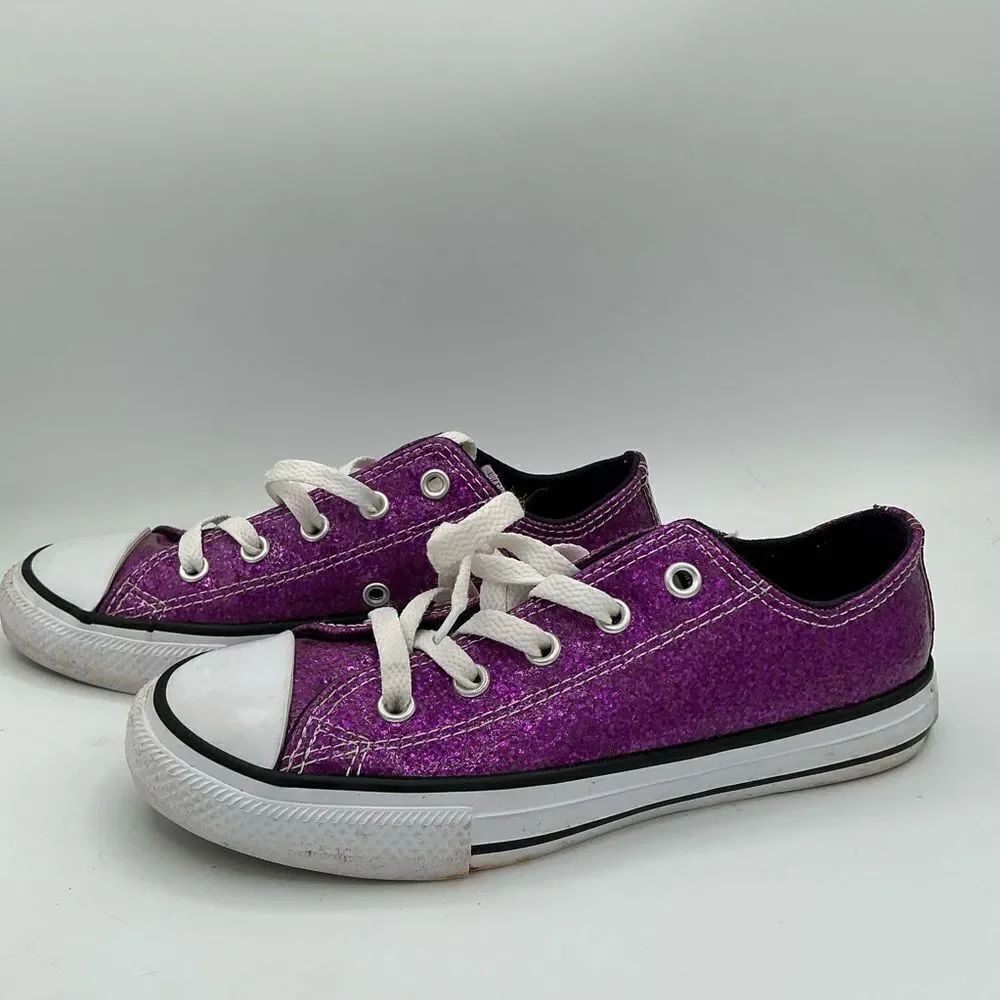 Converse Chuck Taylor All Star Ox Coated Purple Glitter size 1